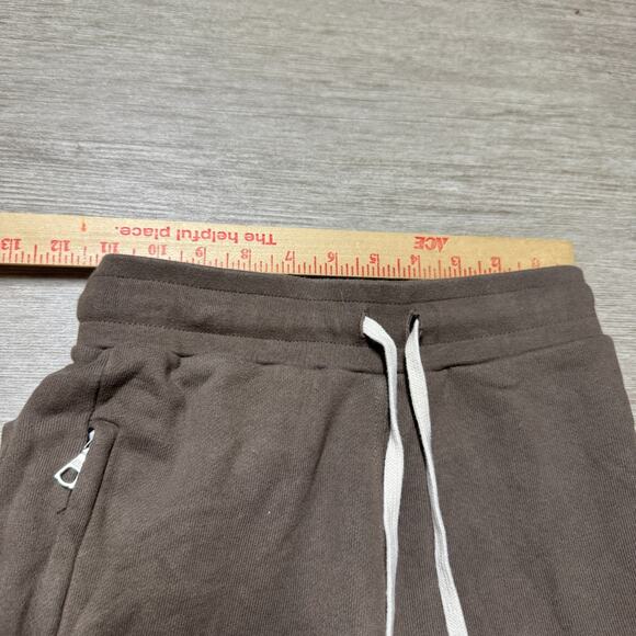 John Elliott Joggers Sweatpants Pre SS19 Brown Terry Womens 0 XS Zip Pockets - Picture 6 of 11